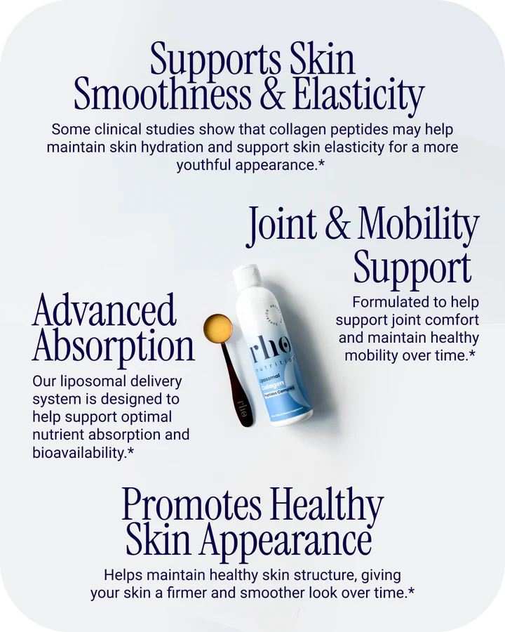 Liposomal Marine Collagen Peptides - RHO - Skin, Hair & Joint Support