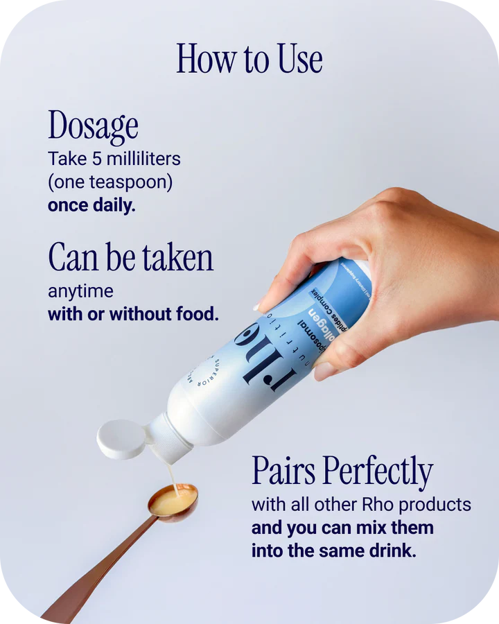 Liposomal Marine Collagen Peptides - RHO - Skin, Hair & Joint Support